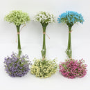 16pcs Artificial Foam Full Star Flowers Wedding Bouquet Home Decor Simulation - Green