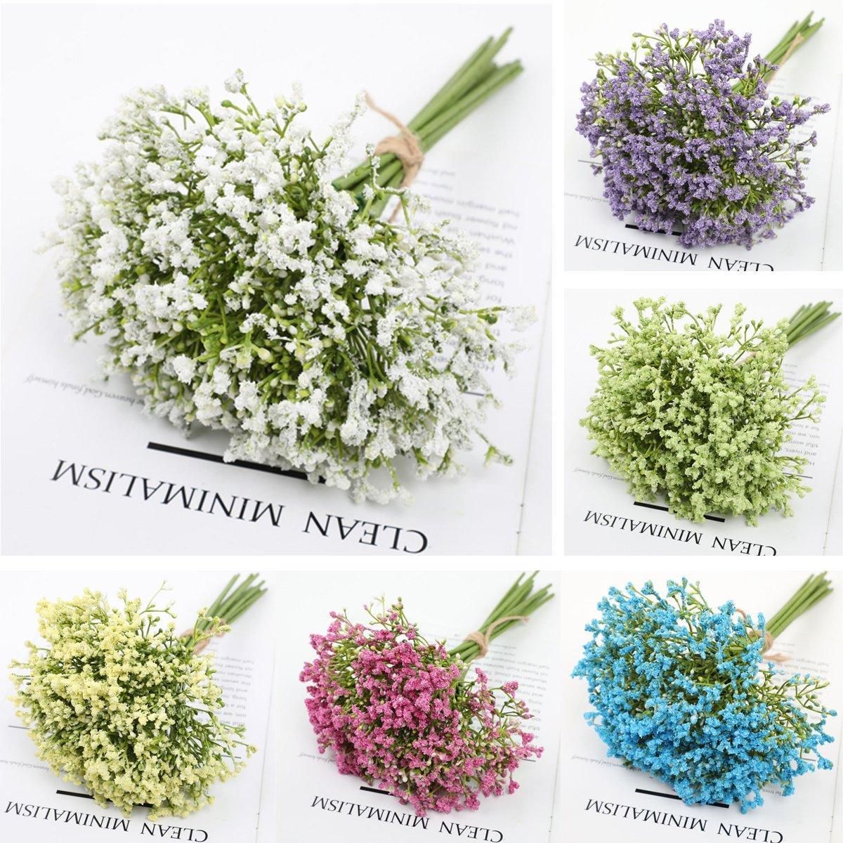 16pcs Artificial Foam Full Star Flowers Wedding Bouquet Home Decor Simulation - Pink