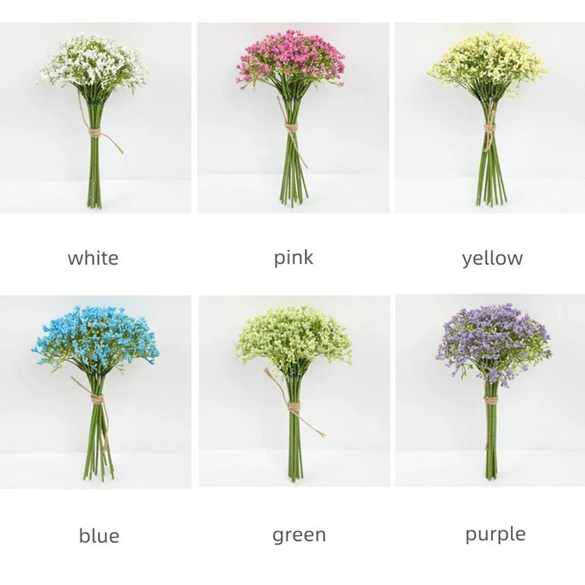16pcs Artificial Foam Full Star Flowers Wedding Bouquet Home Decor Simulation - Yellow