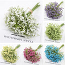 16pcs Artificial Foam Full Star Flowers Wedding Bouquet Home Decor Simulation - Yellow