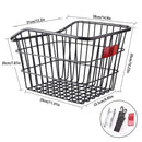 Bike Rear Basket Bicycle Back Schoolbag Holder Rear Mounted Bike Storage Carrier