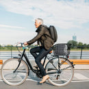 Bike Rear Basket Bicycle Back Schoolbag Holder Rear Mounted Bike Storage Carrier