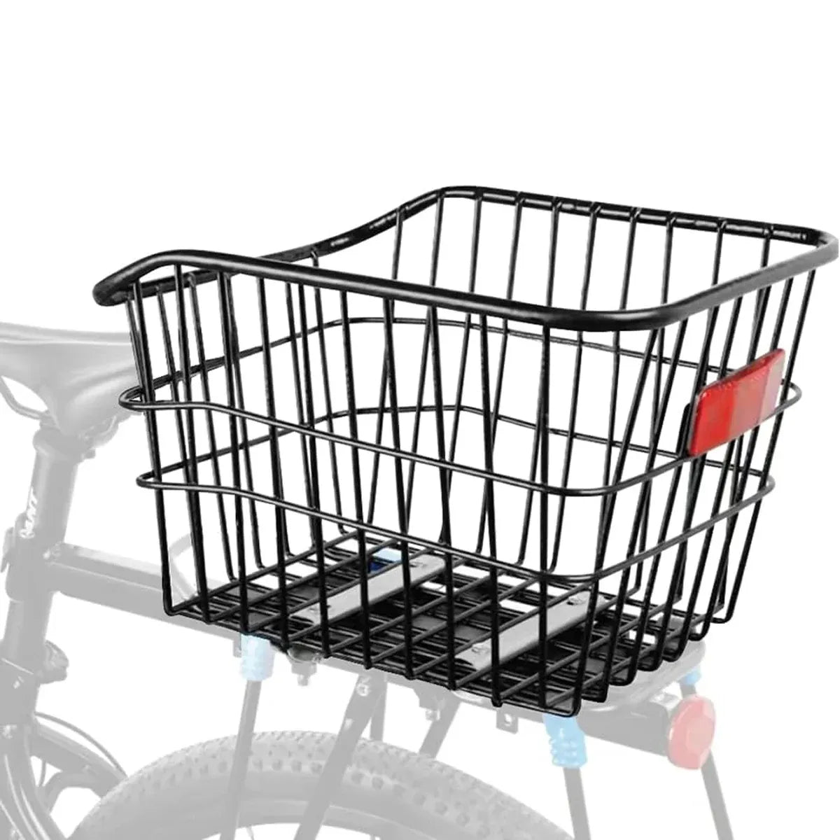 Bike Rear Basket Bicycle Back Schoolbag Holder Rear Mounted Bike Storage Carrier