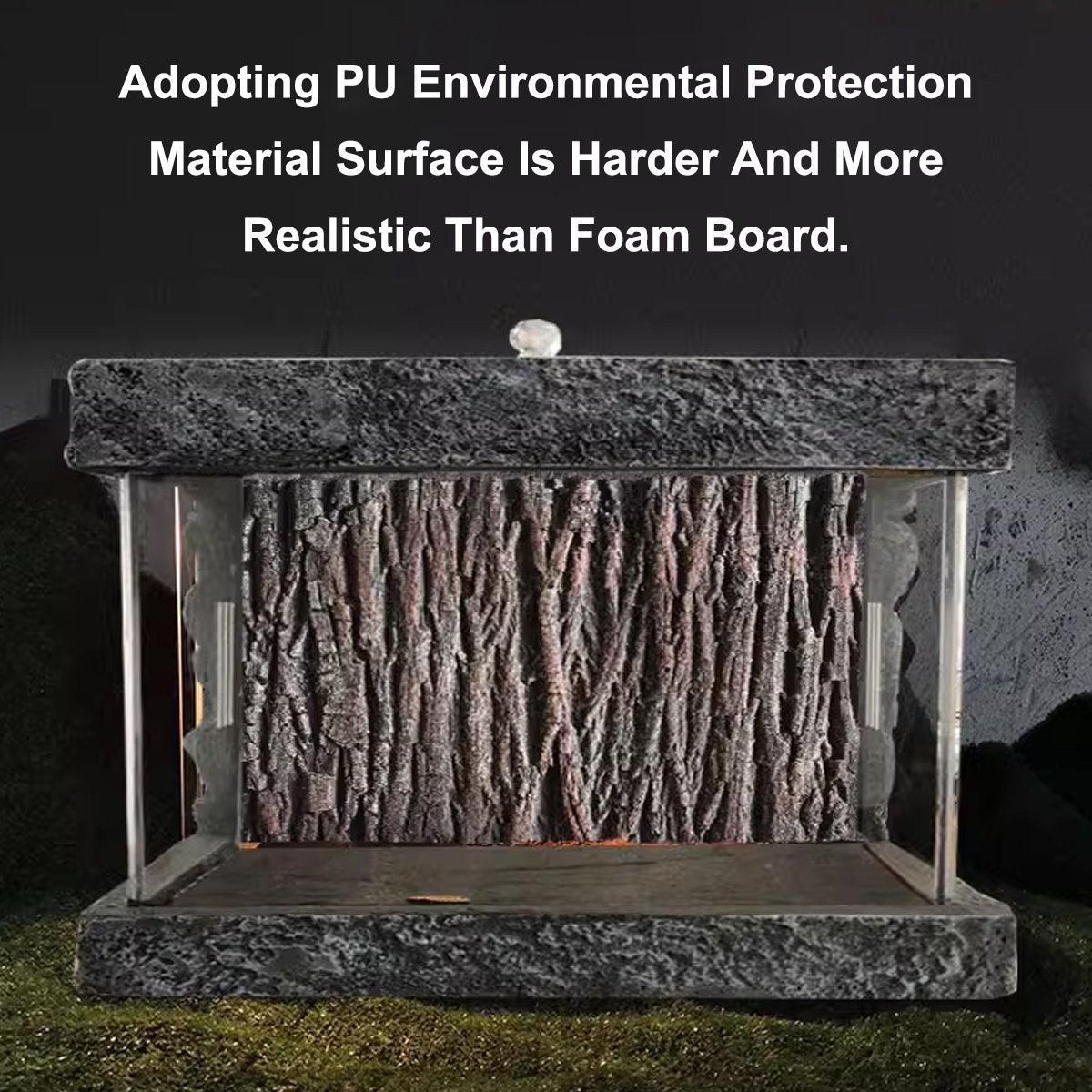 3D Reptile Box Background Plate Rock Stereoscopic Aquascape Tank Decoration - 2