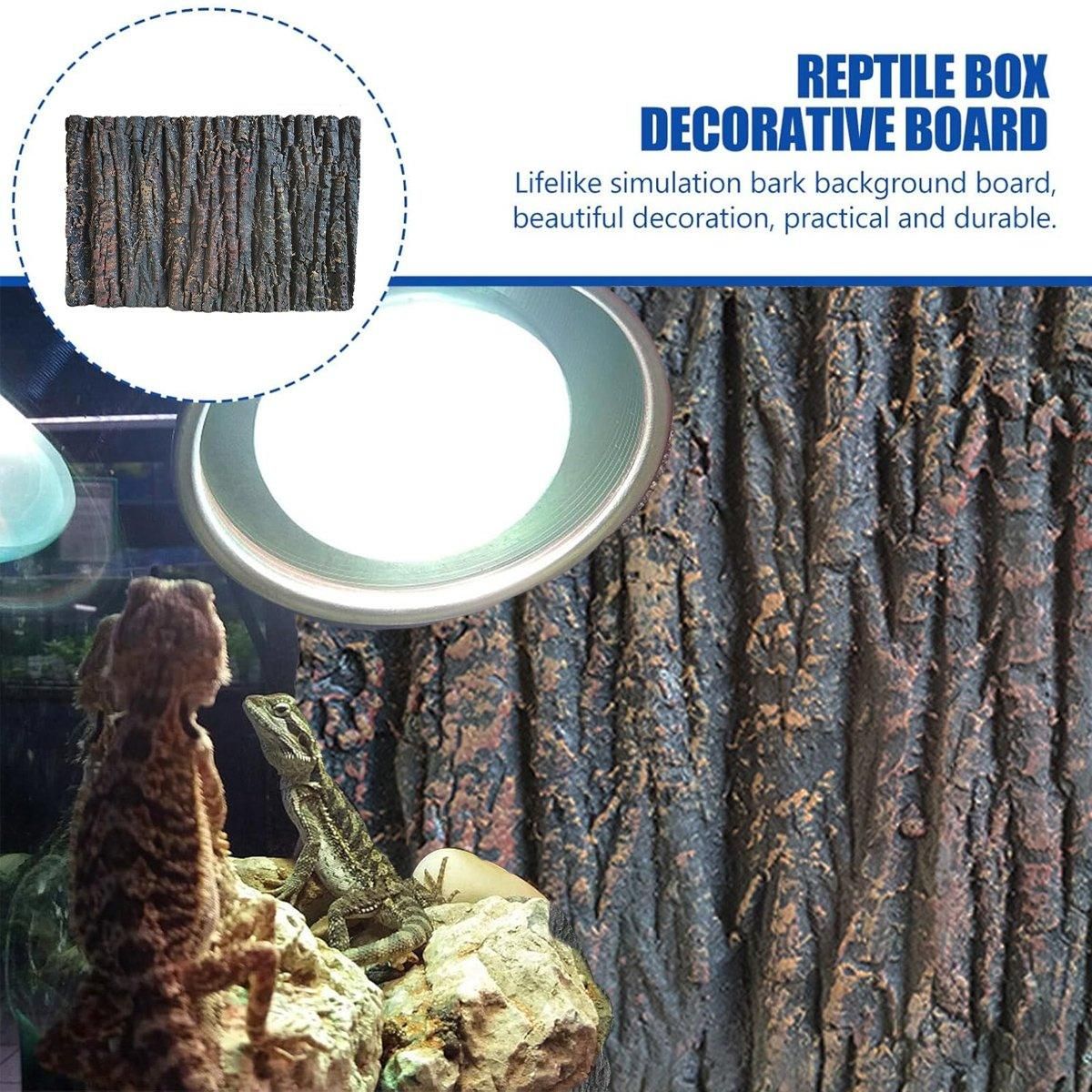 3D Reptile Box Background Plate Rock Stereoscopic Aquascape Tank Decoration - 1