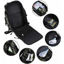Fishing Tackle Backpack Storage Bag Shoulder Fishing Gear Bags Outdoor Backpack - Black