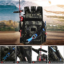 Fishing Tackle Backpack Storage Bag Shoulder Fishing Gear Bags Outdoor Backpack - Black