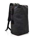 Large Capacity Travel Backpack for Men Outdoor Sports Bag Canvas Rucksack - Black-Big