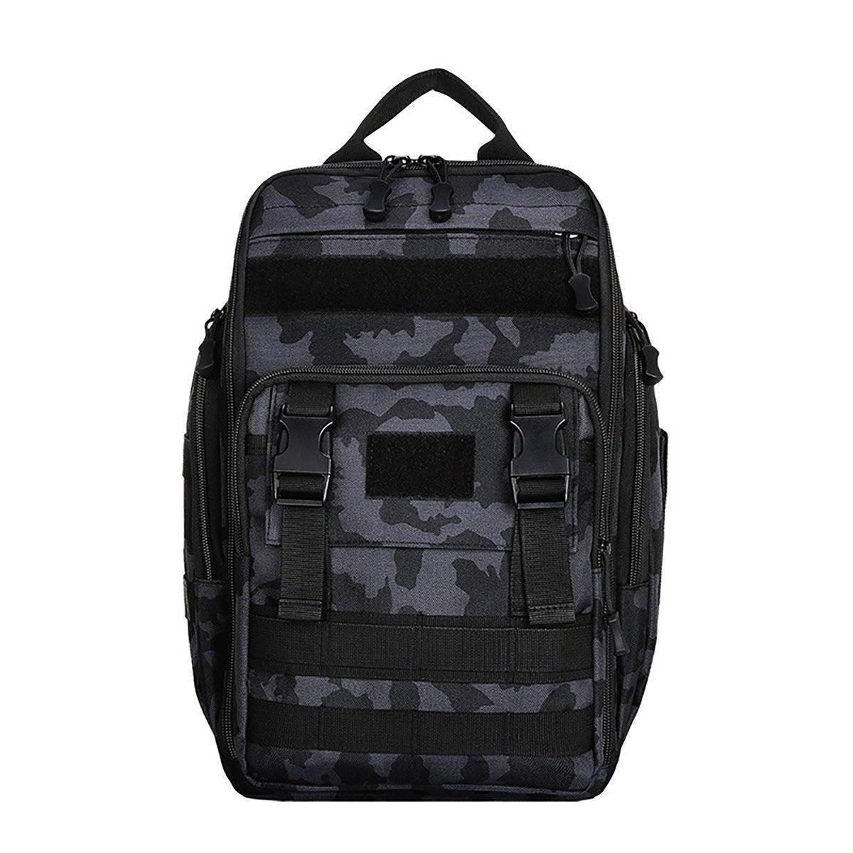 Fishing Tackle Backpack Storage Bag Shoulder Fishing Gear Bags Outdoor Backpack - Night Camouflage