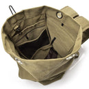 Large Capacity Travel Backpack for Men Outdoor Sports Bag Canvas Rucksack - Khaki-Small