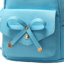 Blue Butterfly Shoulder Bag Student Schoolbag Backpack Travel Tote for Girls