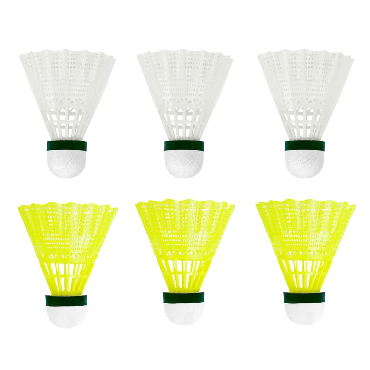 6PCS Nylon Badminton Shuttlecocks Durable High Speed for Training