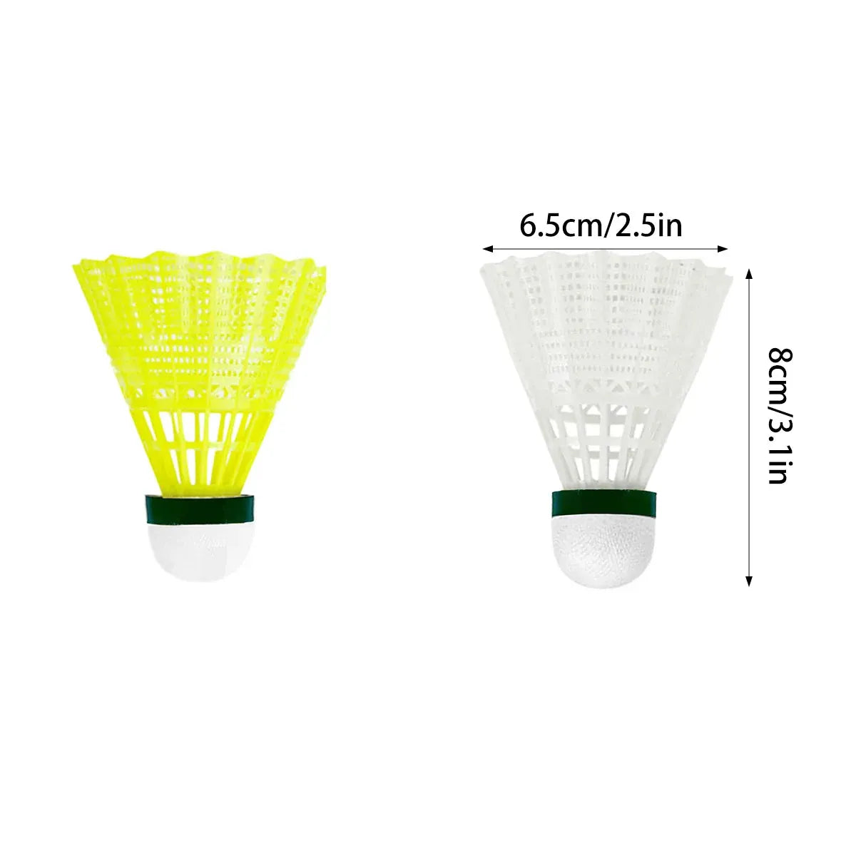 6PCS Nylon Badminton Shuttlecocks Durable High Speed for Training