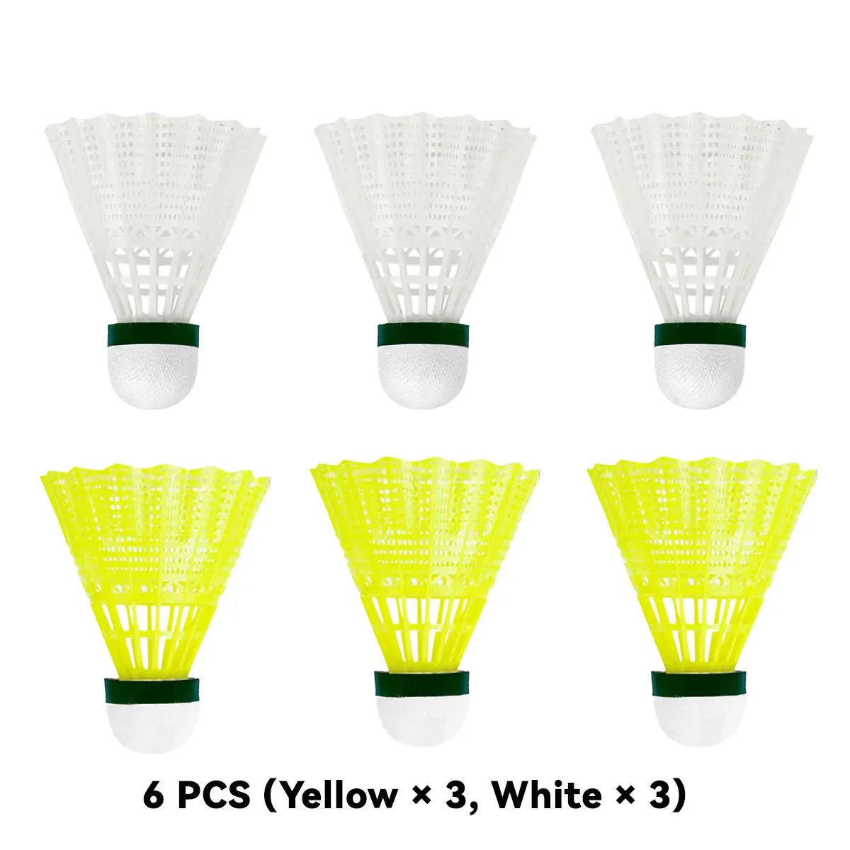 6PCS Nylon Badminton Shuttlecocks Durable High Speed for Training