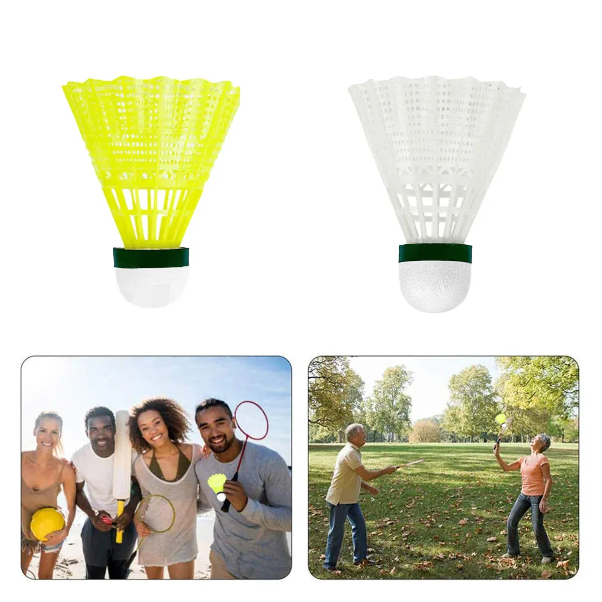 6PCS Nylon Badminton Shuttlecocks Durable High Speed for Training