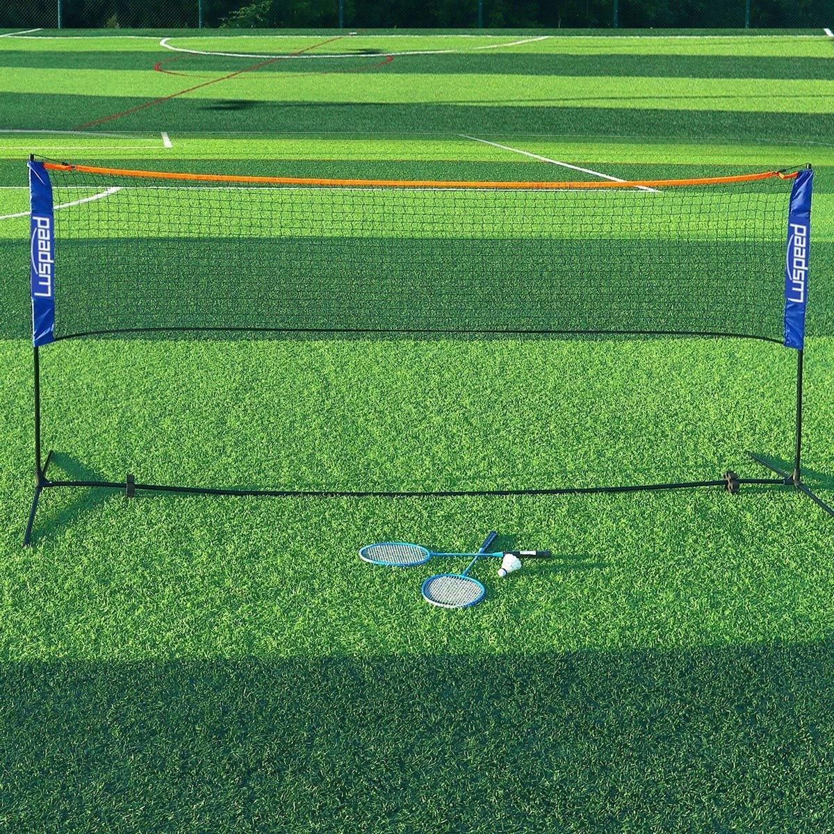 Portable Outdoor Badminton Net Set Easy Setup Adjustable Height Sports Equipment - 3.1M