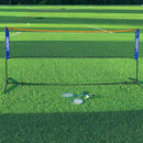 Portable Outdoor Badminton Net Set Easy Setup Adjustable Height Sports Equipment - 4.1M