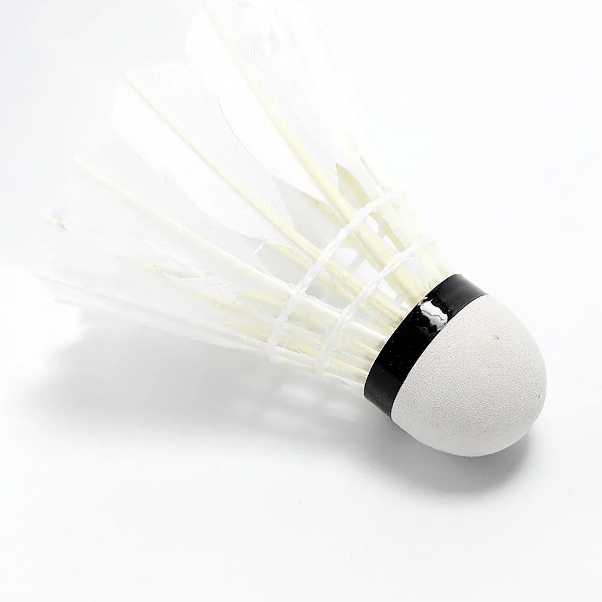 12 Pcs Badminton Shuttlecocks Durable Gooes Feather Badminton Ball For Training