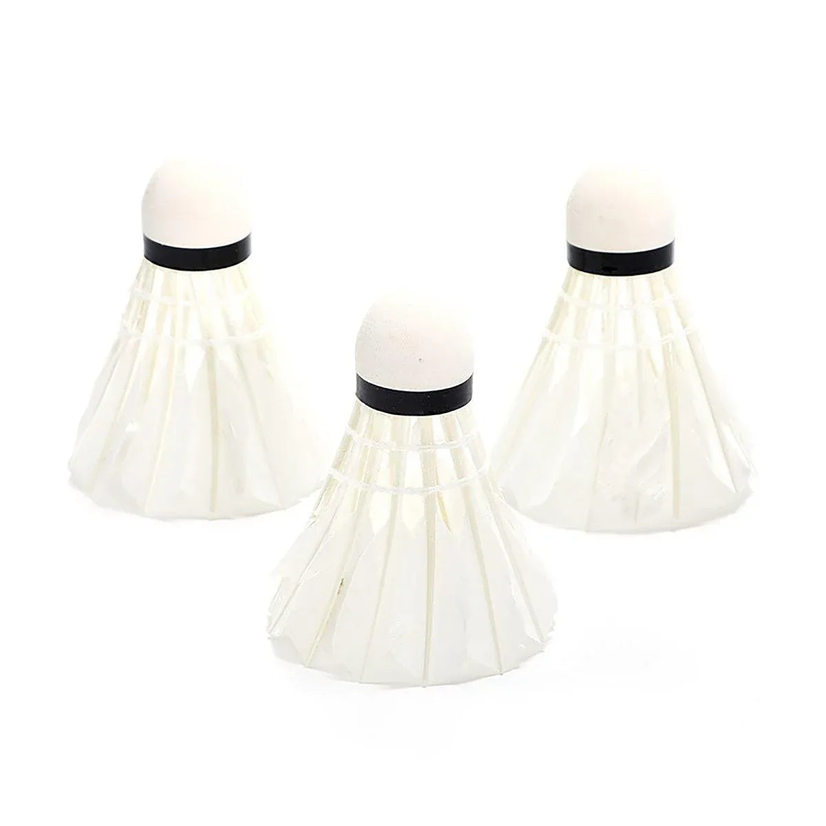 12 Pcs Badminton Shuttlecocks Durable Gooes Feather Badminton Ball For Training
