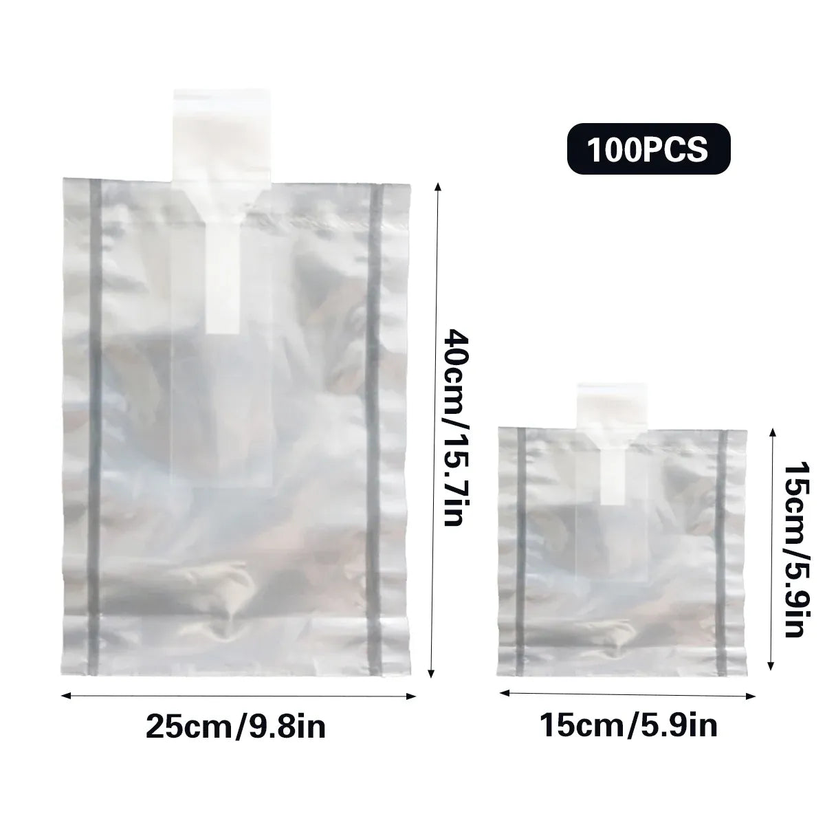 100PCS Lipstick Inflatable Bag Protective Packaging Clear Shockproof - 15x15cm