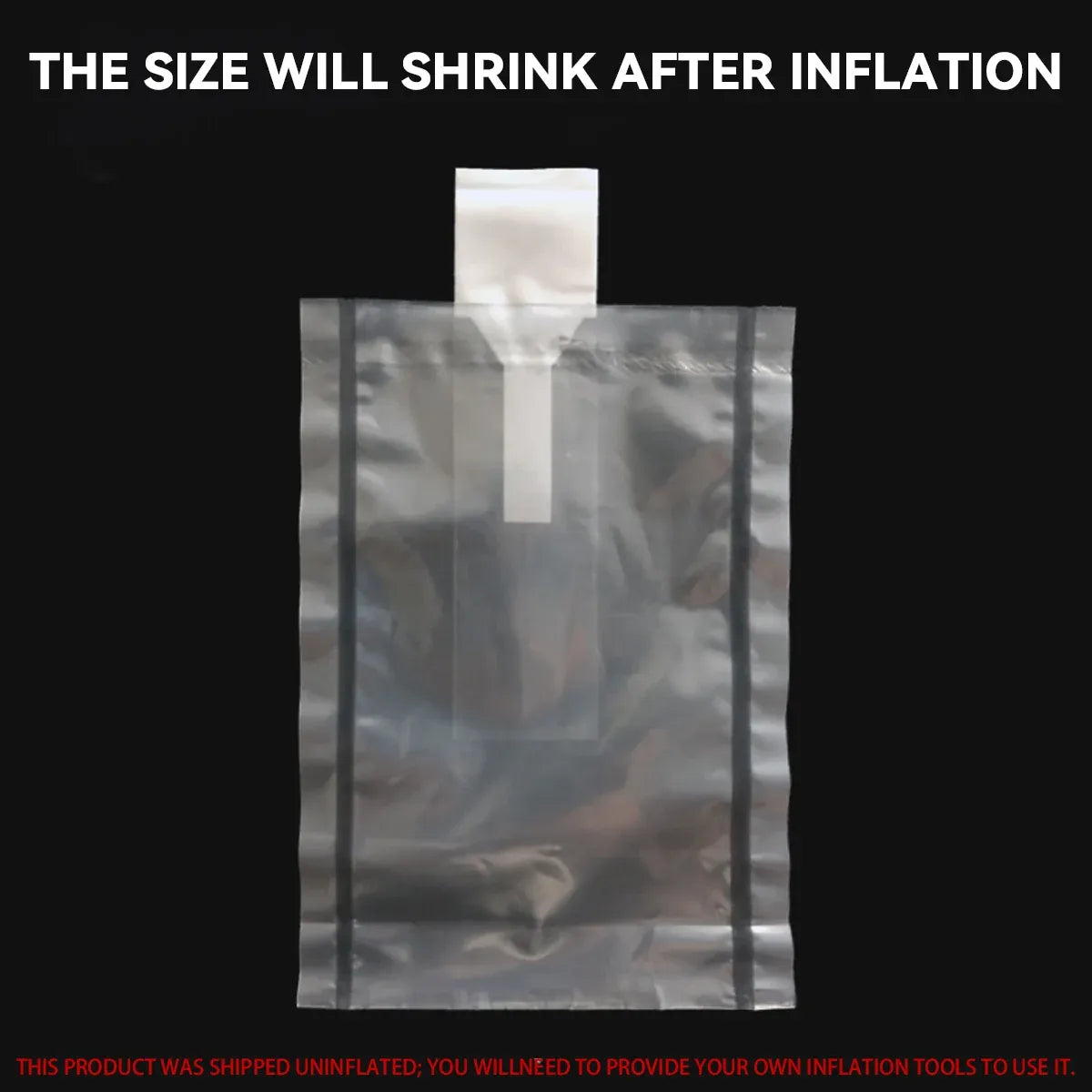 100PCS Lipstick Inflatable Bag Protective Packaging Clear Shockproof - 15x15cm