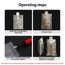 100PCS Lipstick Inflatable Bag Protective Packaging Clear Shockproof - 25x40cm