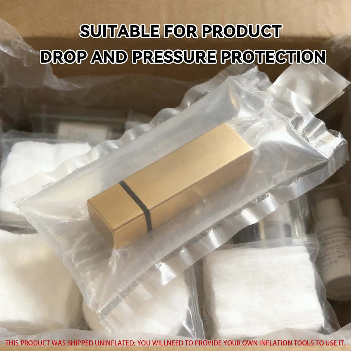 100PCS Lipstick Inflatable Bag Protective Packaging Clear Shockproof - 25x40cm