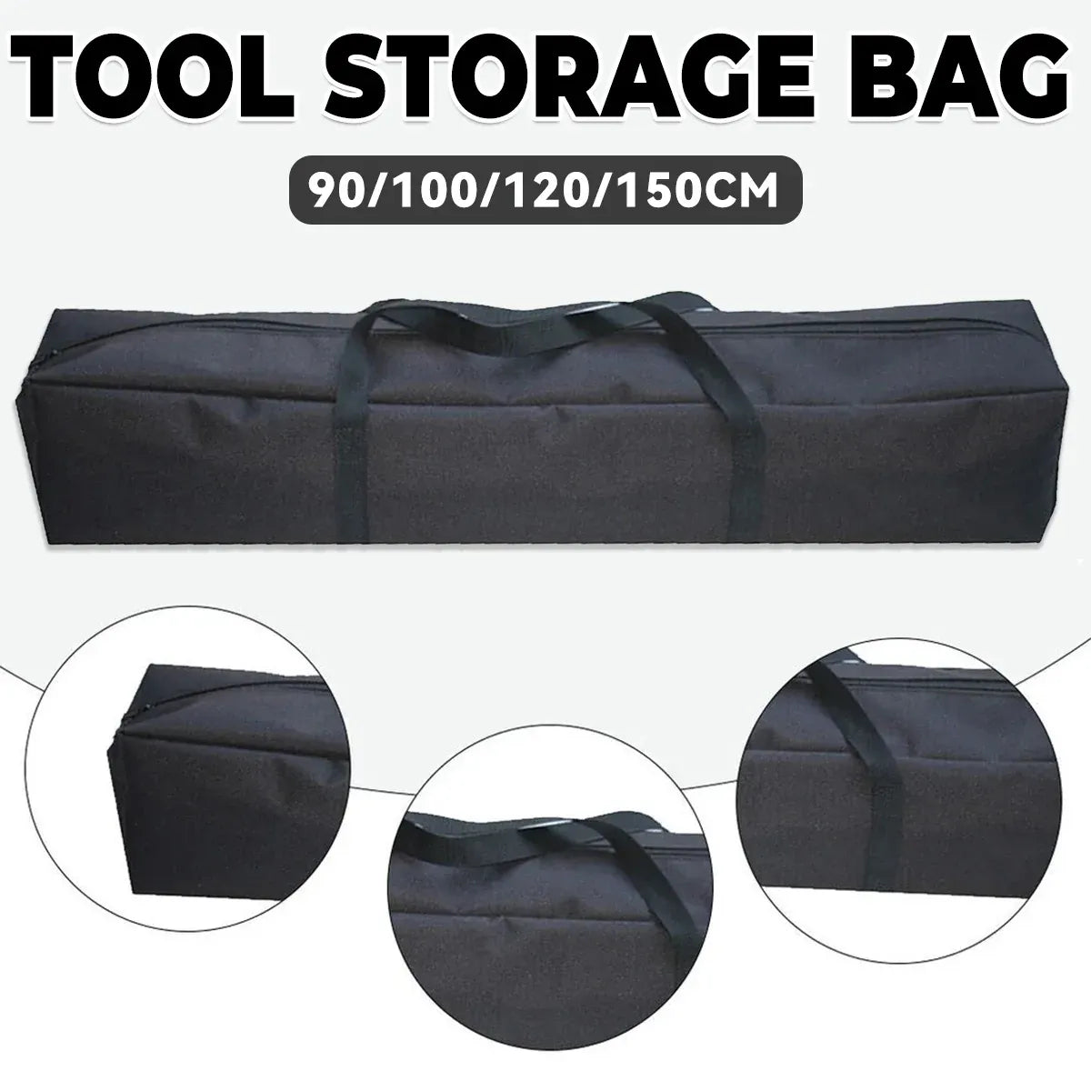 Camping Large Capacity Tool Bag Tote Water Resistant Durable For Outdoor Travel - 120cm