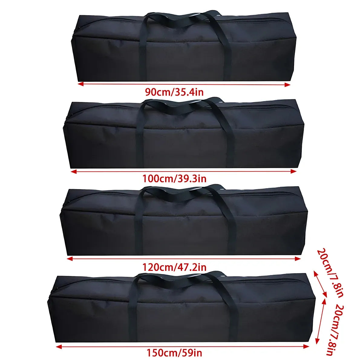 Camping Large Capacity Tool Bag Tote Water Resistant Durable For Outdoor Travel - 120cm