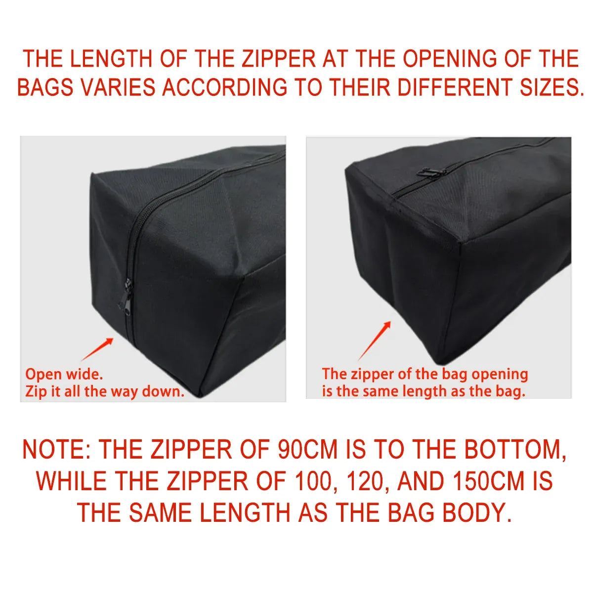 Camping Large Capacity Tool Bag Tote Water Resistant Durable For Outdoor Travel - 120cm