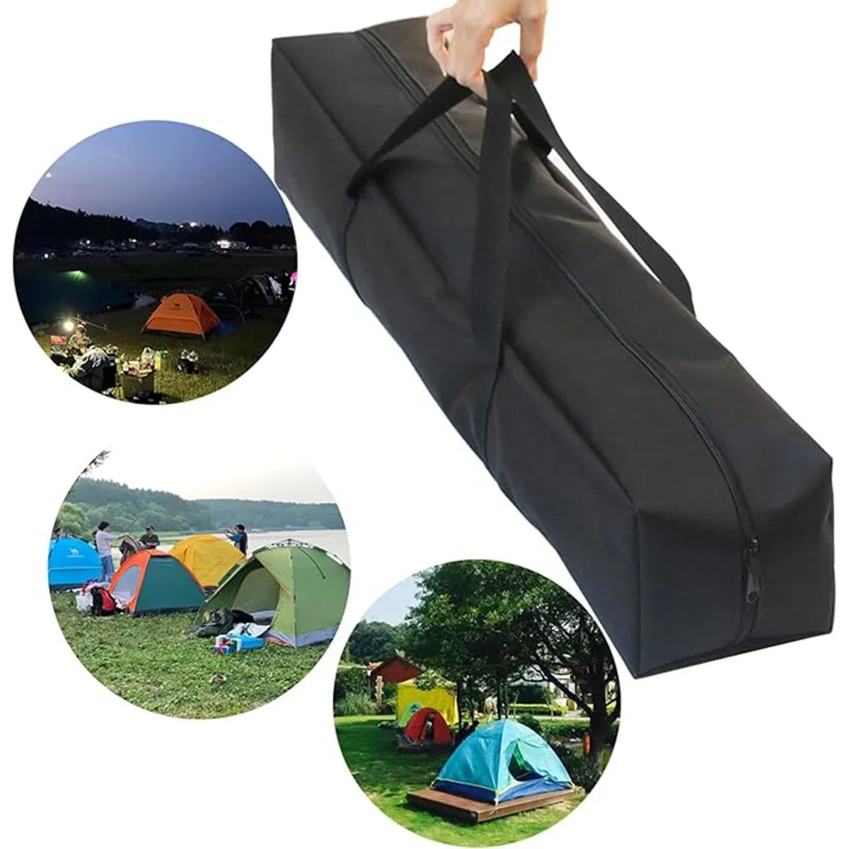 Camping Large Capacity Tool Bag Tote Water Resistant Durable For Outdoor Travel - 120cm
