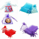Organza Bag Sheer Bags Jewellery Wedding Candy Packaging Sheer Bags 13*18 cm - Pink