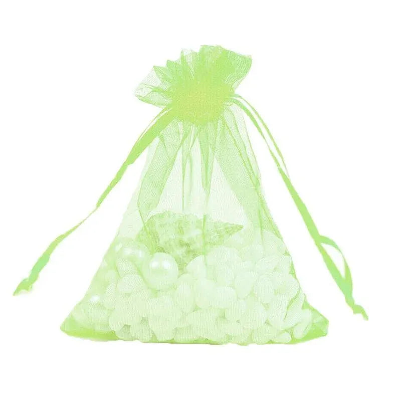 Organza Bag Sheer Bags Jewellery Wedding Candy Packaging Sheer Bags 13*18 cm - Rose Red