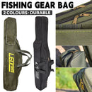 150cm Portable Foldable Fishing Rod Carrier Fish Pole Tools Storage Bag Case - Black