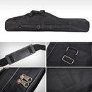 150cm Portable Foldable Fishing Rod Carrier Fish Pole Tools Storage Bag Case - Black