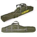 150cm Portable Foldable Fishing Rod Carrier Fish Pole Tools Storage Bag Case - Black