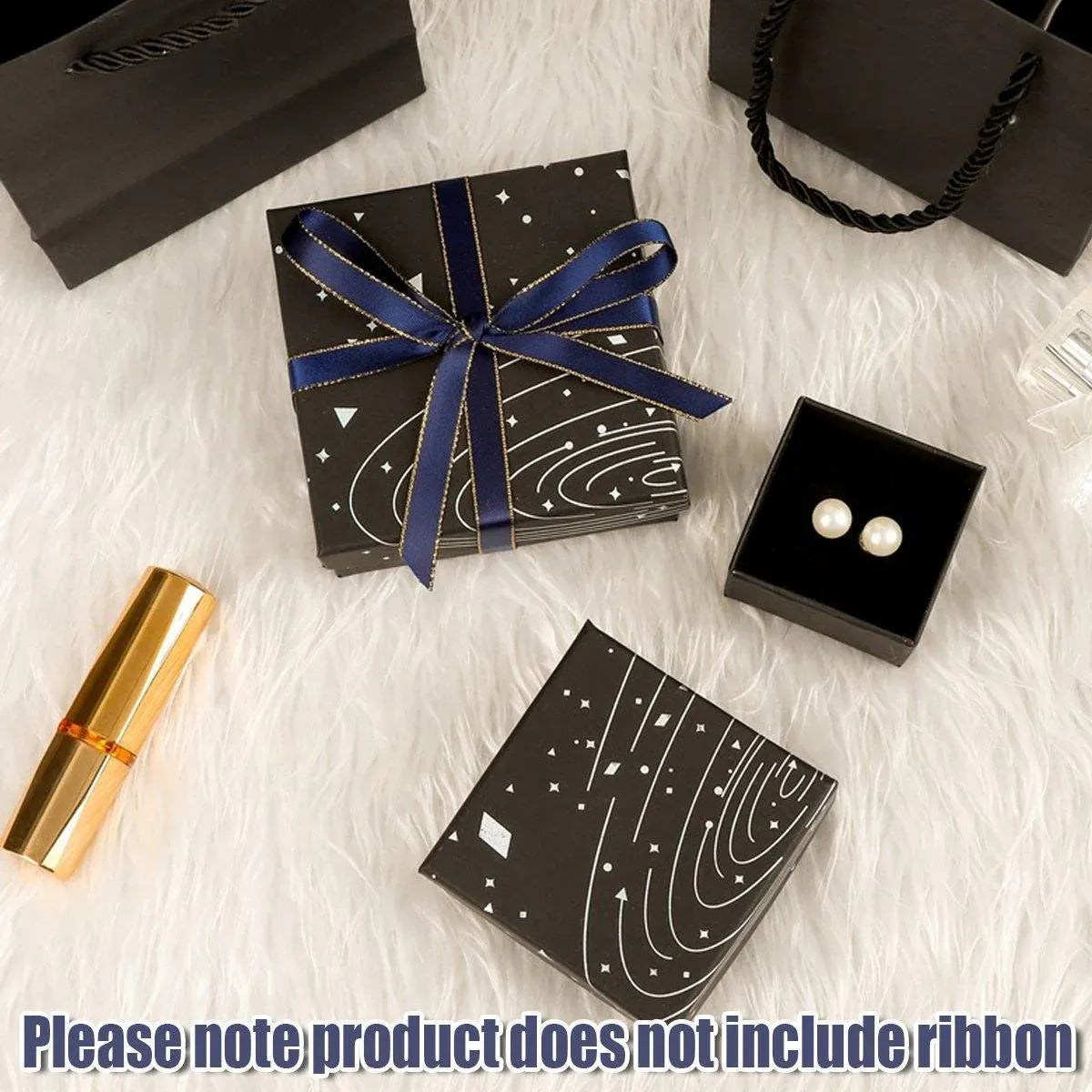 20x Holographic Silver Foil Jewelry Box for Earrings Bracelets Rings Packing Box - 11*12*6cm（Bag）