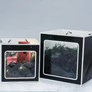 20PCS Open Window for Flower Doll Wedding Gift Transparent Square Packaging Bag - Pink 15-15-15cm