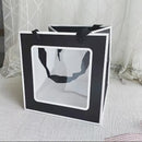 20PCS Open Window for Flower Doll Wedding Gift Transparent Square Packaging Bag - Pink 15-15-15cm