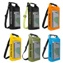 Outdoor Crossbody Bag Two-in-One Mobile Phone Waterproof Bag PVC Swimming - Black