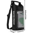 Outdoor Crossbody Bag Two-in-One Mobile Phone Waterproof Bag PVC Swimming - Blue
