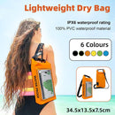 Outdoor Crossbody Bag Two-in-One Mobile Phone Waterproof Bag PVC Swimming - Yellow