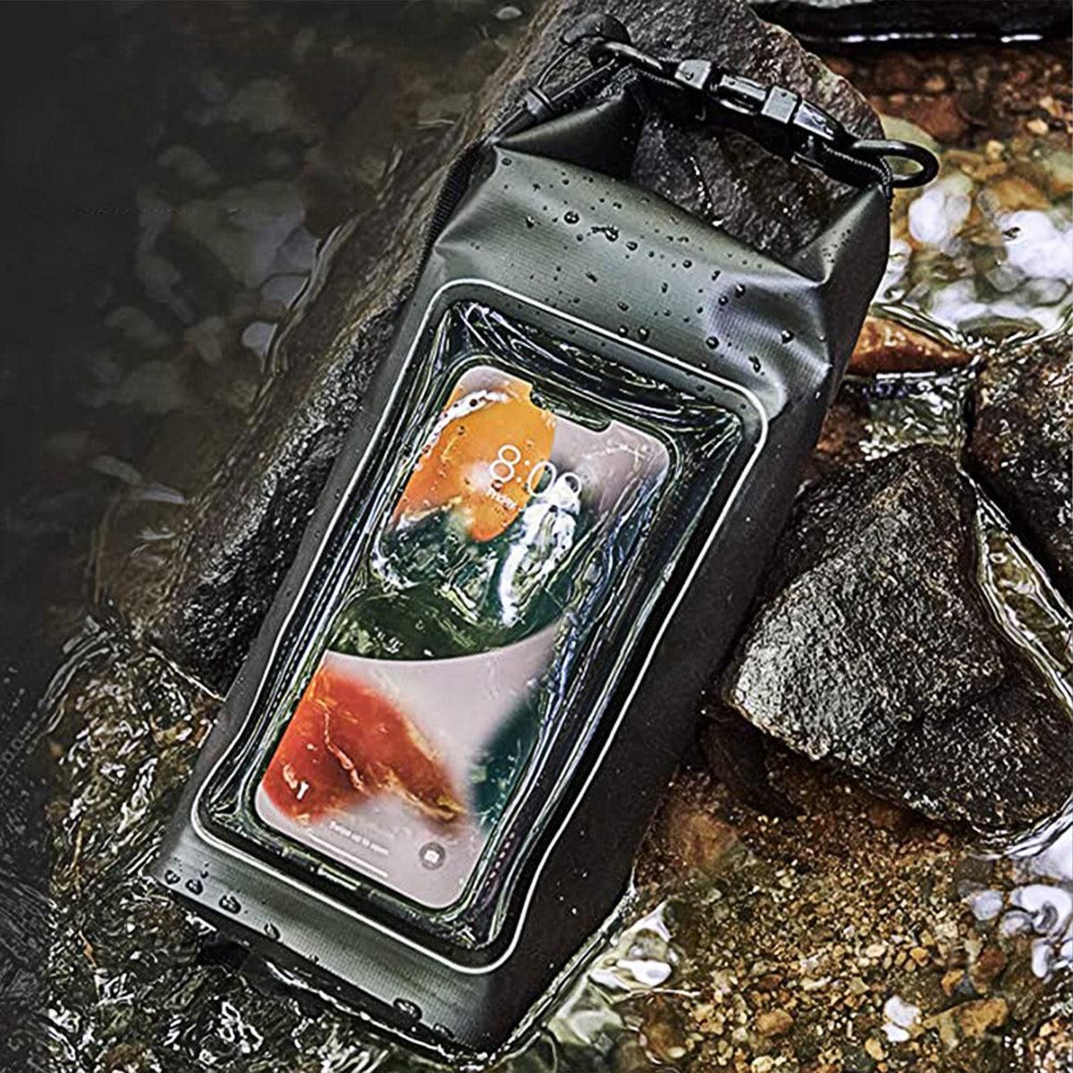 Outdoor Crossbody Bag Two-in-One Mobile Phone Waterproof Bag PVC Swimming - Yellow
