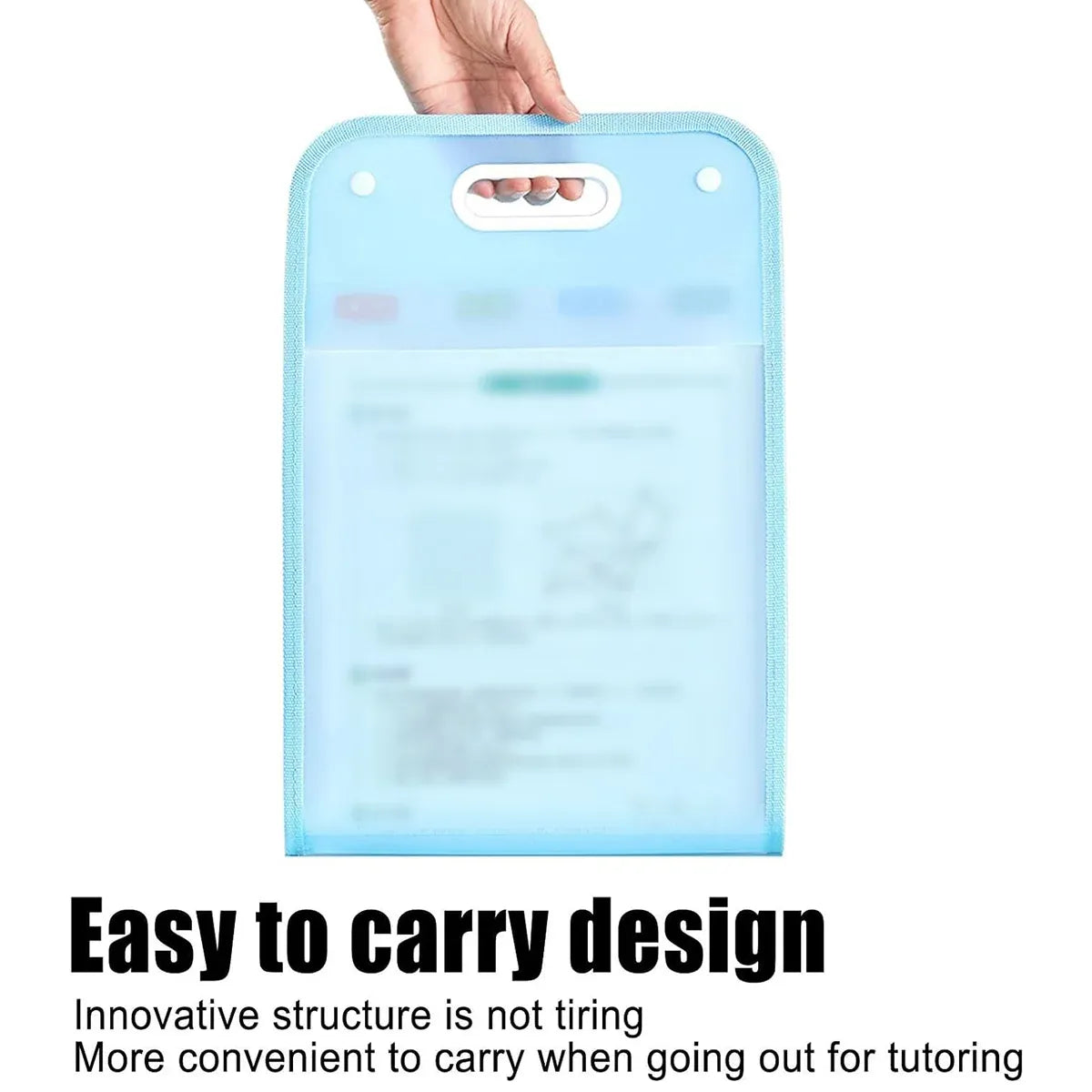 2pc 13-Pocket A4 File Storage Bag Large Capacity Document Organiser