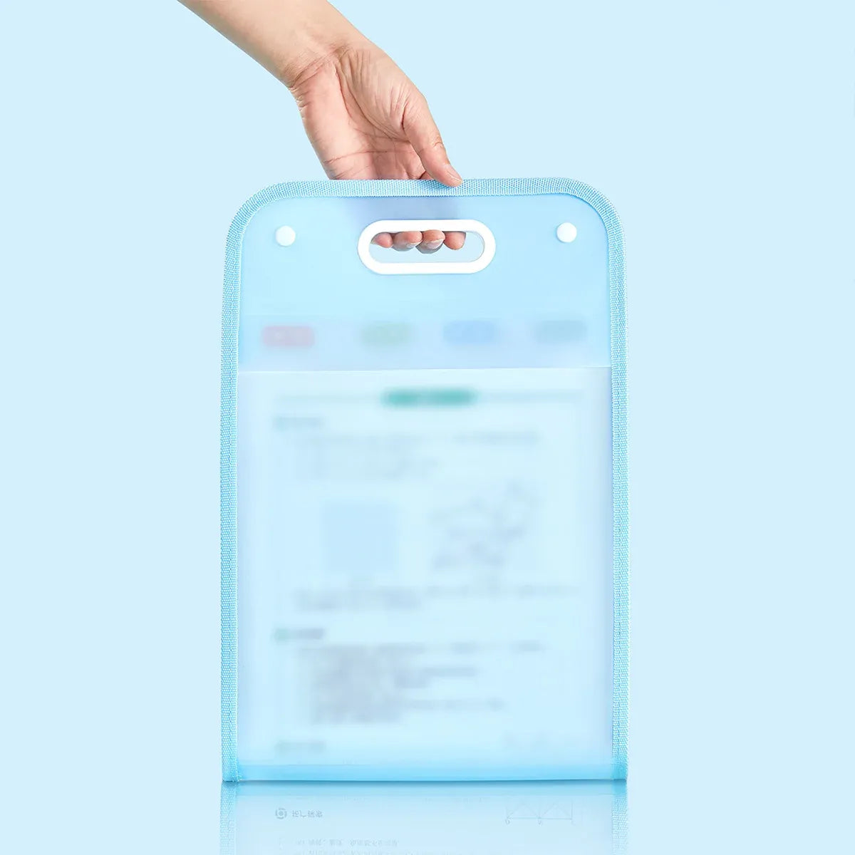 2pc 13-Pocket A4 File Storage Bag Large Capacity Document Organiser
