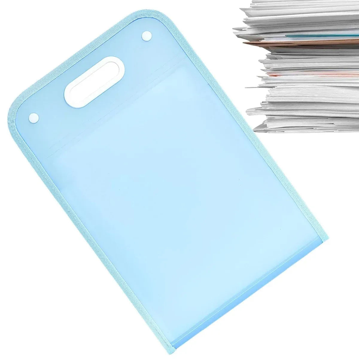 2pc 13-Pocket A4 File Storage Bag Large Capacity Document Organiser