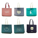 25PCS Fashionable Non-Woven Fabric Tote Eco Friendly Bag Reusable Shopping Bag - Smile 35*45*12cm