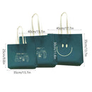 25PCS Fashionable Non-Woven Fabric Tote Eco Friendly Bag Reusable Shopping Bag - Smile 35*45*12cm