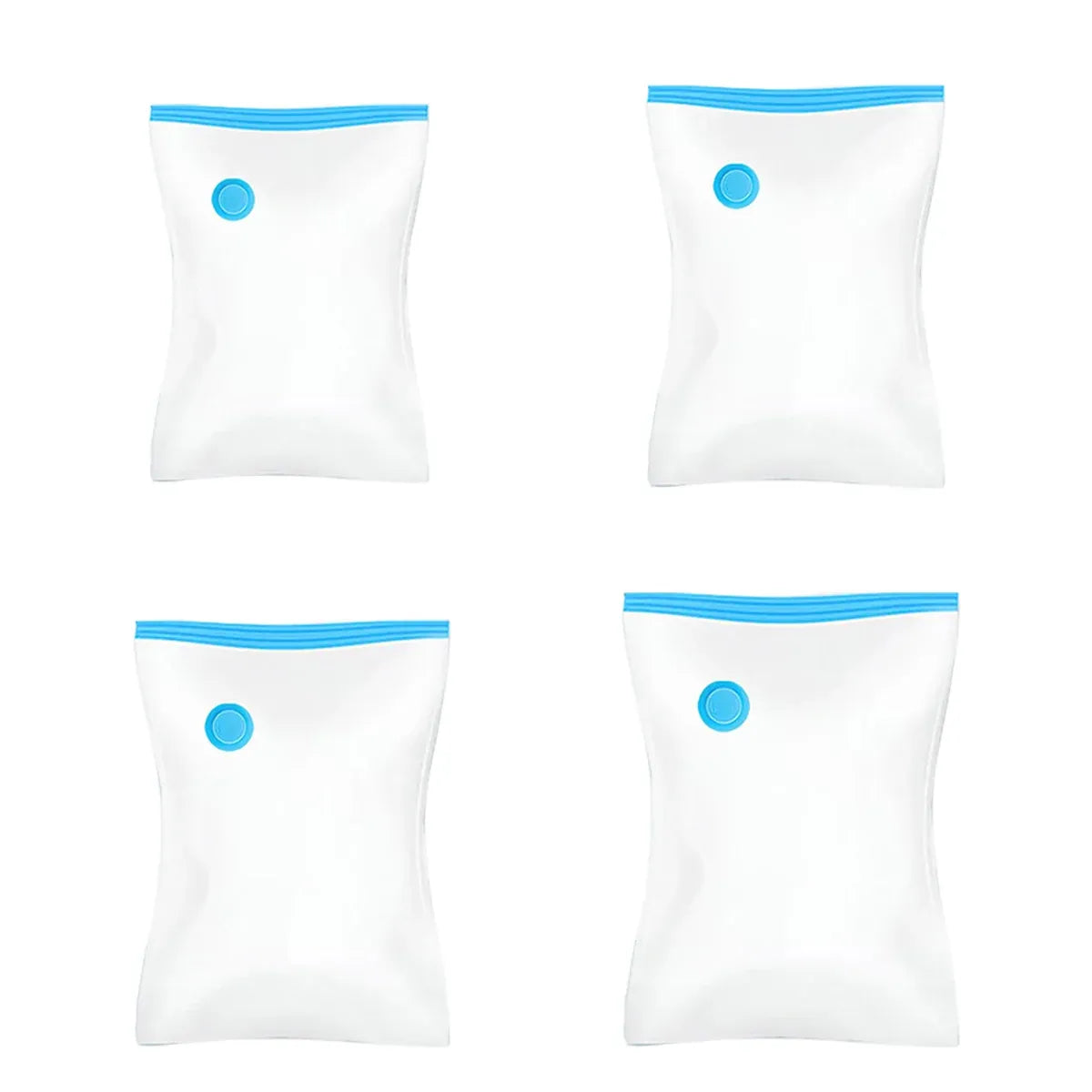 6PCS Vacuum Storage Bags Space Saving for Clothes Bedding Travel