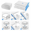 6PCS Vacuum Storage Bags Space Saving for Clothes Bedding Travel